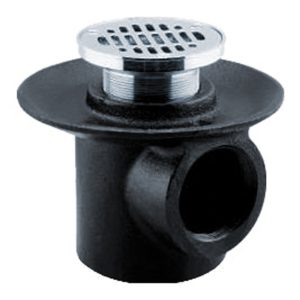 COLADERA DE PISO REJILLA REDONDA CROMADA