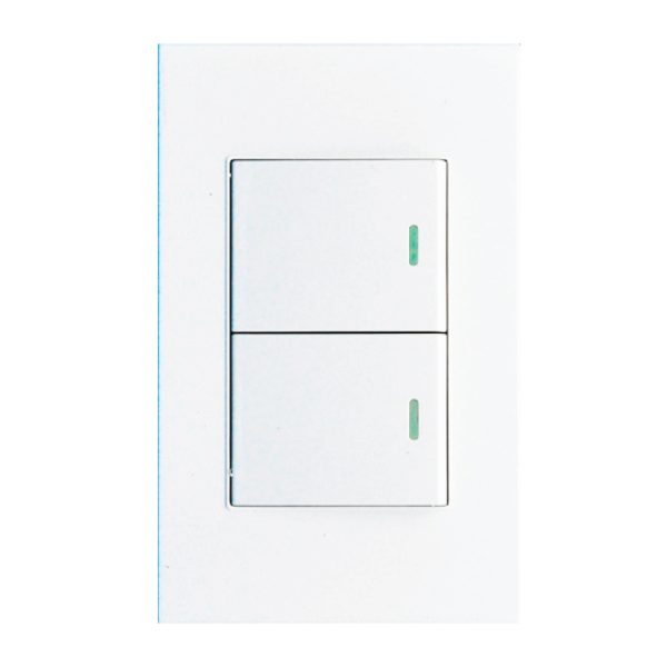 2 APAGADORES SECILLOS, LÍNEA BASIC WHITE